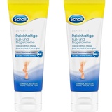 Scholl reichhaltige Fuß- und Nagelcreme - ideal für raue und sehr trockene Füße - mit Urea und Vitamin-Komplex - steigert den Feuchtigkeitsgehalt - 75 ml (Packung mit 2)