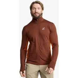 Waffle Full-zip Fleece Herren Smoked Paprika, Größe:L - Herren > Oberteile > Fleece & Midlayers - Rot