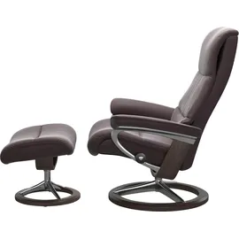 Stressless Relaxsessel "View", rot (bordeaux paloma), B:82cm H:109cm T:81cm, Sessel, Relaxsessel, mit Signature Base, Größe M,Gestell Wenge