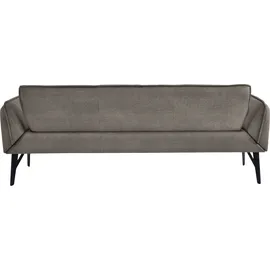 K+W Komfort & Wohnen Polsterbank K+W KOMFORT & WOHNEN "Drive", braun (braun 78), B:218cm H:91cm T:66cm, Cloud: Nappaleder pigmentiert, Glattleder, 0, 9/1, 1mm, elegantes Leder mit Wolkung und weichen Griff; 775: Flachgewebe, 100% Polyester, Sitzbänke, Polsterbank, mit