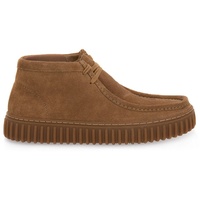 CLARKS Torhill Hi Dark Sand Suede 44 - Hellbraun