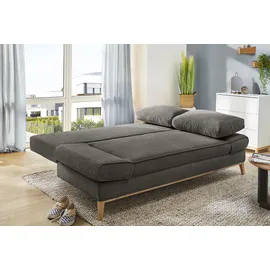 Jockenhöfer Schlafsofa Polyester 2-Sitzer Grau