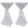 vidaXL Stehtischhusse Weiß Ø 80 cm 2er Set