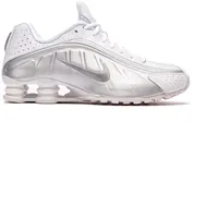 Nike Shox R4 Herren White/White/Bright Crimson/Metallic Silver 39
