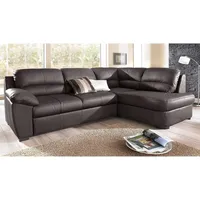 Cotta Ecksofa "Dani L-Form", braun, B:240cm H:87cm T:89cm, Luxus-Microfaser aus 100% Polyester;Luxus-Kunstleder;NaturLEDER (echtes Rindsleder), Sofas, Ecksofa, wahlweise mit Bettfunktion & Bettkasten