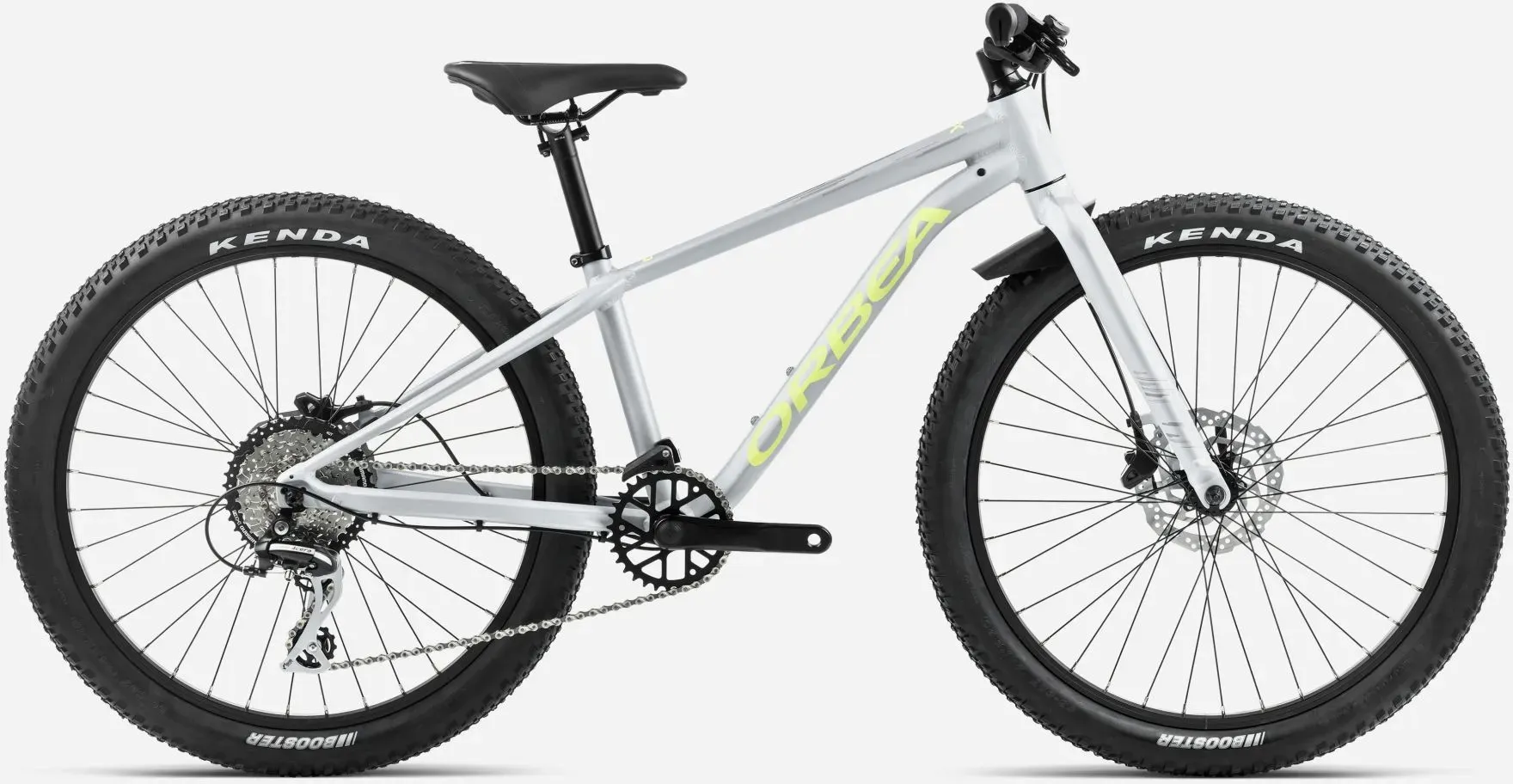 Orbea MX 24 Team Disc 2025 - Halo Silver - Spicy Lime (Matt)