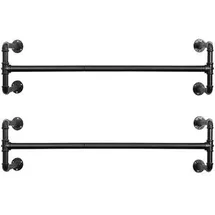 Songmics Wandgarderobe HSR64BK-02 Schwarz