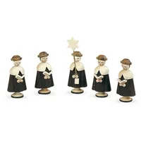 Müller Kleinkunst GmbH Seiffen Müller Erzgebirge Kurrende 5 Figuren klein natur 4,5cm