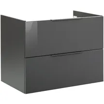 Fackelmann Waschbeckenunterschrank Luna 80 x 60,5 x 49 cm Anthrazit