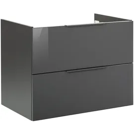 Fackelmann Waschbeckenunterschrank Luna 80 x 60,5 x 49 cm Anthrazit