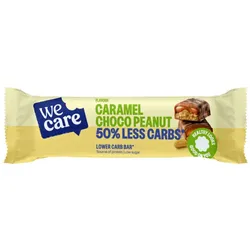 WE Care Riegel Karamell Schokolade Erdnuss