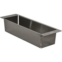 Grohe Sieb (Material: Edelstahl, spülmaschinenfest, korrosionsfrei, 490 x 150 x 100 mm), hard graphite gebürstet, 40853AL0