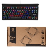 Liocat KX 375 CM Mechanische Gaming Tastatur, 1,8m kabelgebunden, USB, QWERTZ, RGB-Beleuchtung, schwarz
