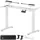 Homcom Höhenverstellbarer Schreibtisch Gestell mit 2 Motoren & Memory-Funktion Breitenverstellbar Tischgestell Belastbar bis 100KG mit ... - Weiß
