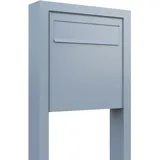 Zaunbriefkasten, Design Zaunbriefkasten Latina Stand in Grau Metallic - Bravios