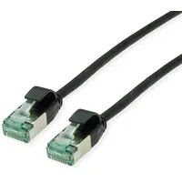 Roline RM U/FTP DataCenter Patchkabel Kat.6A (Class EA), Slim, schwarz, 0,15 m