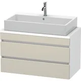 Duravit Waschtischunterschrank Com DuraStyle 90x47,8cm, tau/we ma, f Kons, 2 Schub.