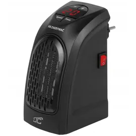 LTC Audio Keramikheizung Heizlüfter Heizgerät Elektroheizer Heizstrahler Timer 400W LCD - Schwarz