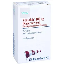 Ventolair 100 μg 200 Hub Dosieraerosol 200 Sp