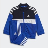 Adidas Kids Tiberio 3-Stripes Colorblock Shiny Track Suit (IB4896) legend ink/white/semi lucid blue