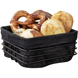 Wenko Brotkorb Premium Mod. Square mit herausnehmbarer, waschbarer Baumwolleinlage