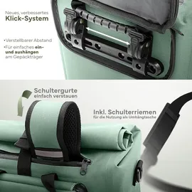 MIVELO Fahrradtasche 3in1 schwarz