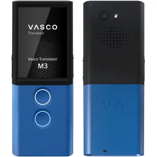 Vasco Electronics Vasco Translator M3 Sprachübersetzer | Übersetzungsgerät | Übersetzt lebenslang gratis | 70+ Sprachen | Spracheingabe und Sprachausgabe | Foto Übersetzer | Farbe: Blue Ocean