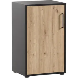 MÖBELPARTNER Aktenschrank Aino, 155719 schwarz 1 Fachboden 51,0 x 41,0 x 83,6 cm