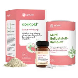 apricot health gmbh Aprigold Pulver+Kapseln Set Apriwell 1 P
