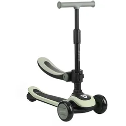 Kikkaboo Kinderroller 2 in 1 Treo Laufrad, Sitz, faltbar, Lenkerhöhe verstellbar grün
