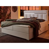 ATLANTIC home collection Boxbett »Tessa«, mit LED-Beleuchtung und Bettkasten, weiß