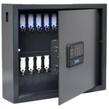 Pavo High Security Magnettag Schlüsseltresor grau mit 20 Haken, Elektronikschloss, 41,0 x 10,0 x 35,0 cm, 1 St.
