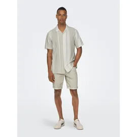 Only & Sons Kurzarmhemd Braun XL