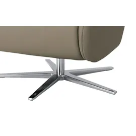 Max Schelling Sessel Elmira Leder 81 x 120 x 92 cm Braun elektrisch, drehbar