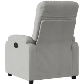 vidaXL Relaxsessel Hellgrau Mikrofasergewebe