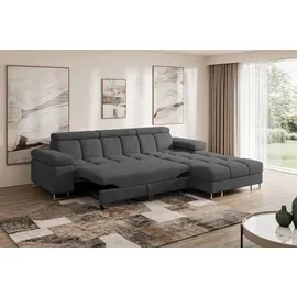 altdecor Ecksofa COMA L Cord 2-Sitzer Grau