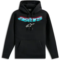 Alpinestars Ellipsoid, Kapuzenpullover - Schwarz/Türkis/Rot - XXL