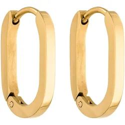 Paar Creolen PURELEI "Schmuck Geschenk Charming Ohrringe, 23421-Earring-Charming", gold (gelbgoldfarben), Ohrringe, Damen, Edelstahl