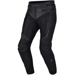 SHIMA Piston Motorrad Leder- / Textilhose, schwarz, Größe 54 für Männer
