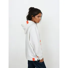 salzhaut Hoodie orange/weiß XS