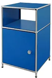 floordirekt Concept Epure Stahl Beistelltisch 400 x 400 x 650 mm Blau