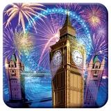 3D LiveLife Kork Matte - London Eye & Big Ben von Deluxebase. Linsenförmige-3D-Kork London Untersetzer. rutschfeste Getränkematte mit Originalkunstwerk lizenziert vom bekannt Künstler Michael Searle
