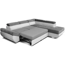Sonstige Verlage Eckcouch Kunstleder 2-Sitzer Schwarz