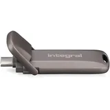 Integral USSD 1 TB Turbo-C USB 3.2 Gen 2×2 Metall-USB-Stick mit ultraschneller tragbarer SSD, Lesen bis zu 2.000 MB/s & Schreiben bis zu 1.800 MB/s – langlebiges Zinklegierungsdesign
