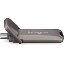 Integral USSD 1 TB Turbo-C USB 3.2 Gen 2×2 Metall-USB-Stick mit ultraschneller tragbarer SSD, Lesen bis zu 2.000 MB/s & Schreiben bis zu 1.800 MB/s – langlebiges Zinklegierungsdesign