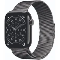 Apple Watch Series 11 GPS + Cellular 46mm Slate Titanium Milanese Loop slate S/M
