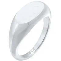 Elli Siegelring Oval Glanz Geo Basic Trend 925 Silber 56 Damen