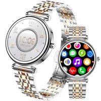 TAYSHILEY Smart Watch für Damen mit 1,27 Zoll Farbbildschirm, wasserdicht, Fitness Tracker, Roségold, intelligente Damenuhr mit Herzfrequenzmesser und Schlafmonitor, für