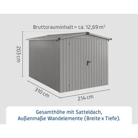 Hörmann Euroline ESD7 2,37 x 3,25 m Grau