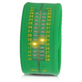 Time-IT Unisex Zero Green Digitaluhr Zero A6, LCD/Grün, Armband, LCD/Grün, One Size, Armband